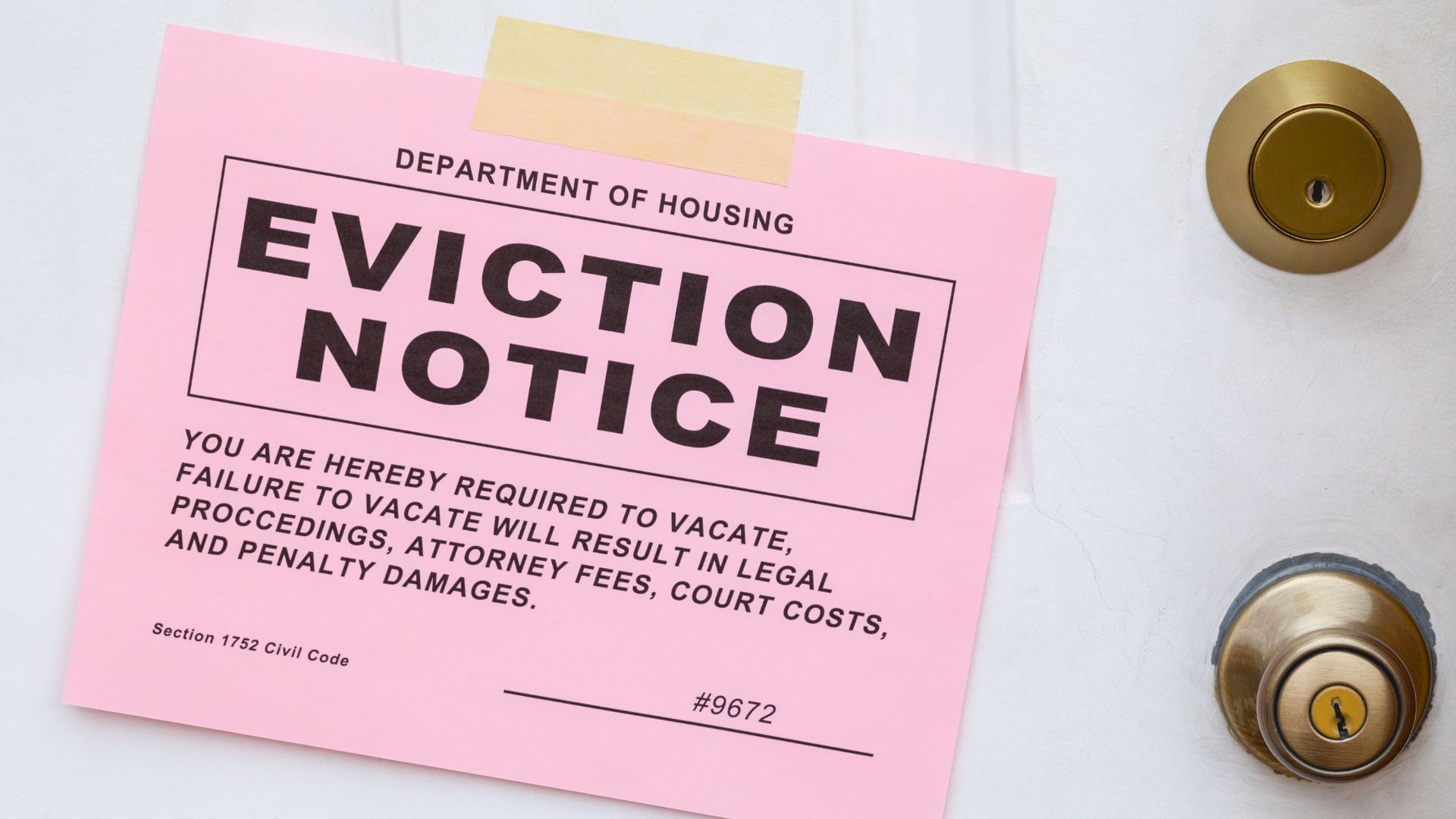 Eviction of a tenant in Florida